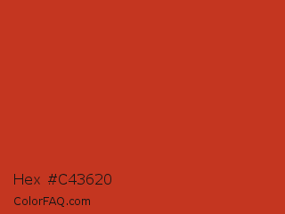 Hex #c43620 Color Image