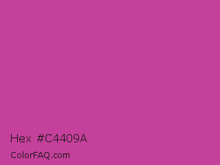 Hex #c4409a Color Image