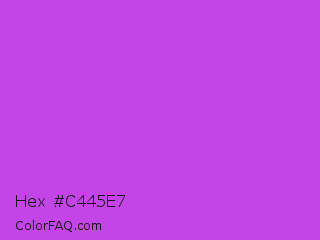 Hex #c445e7 Color Image
