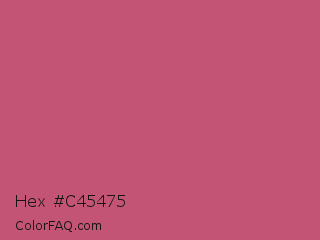 Hex #c45475 Color Image