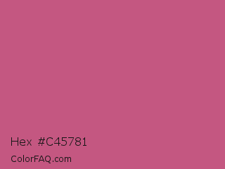Hex #c45781 Color Image