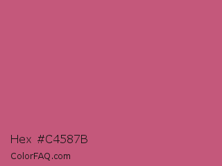 Hex #c4587b Color Image