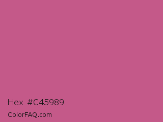 Hex #c45989 Color Image