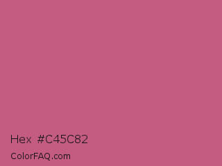 Hex #c45c82 Color Image