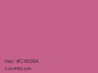 Hex #c4608a Color Image