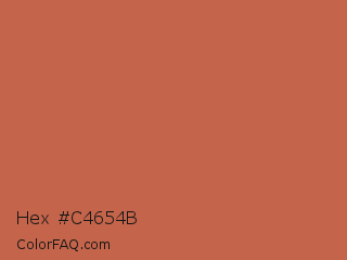 Hex #c4654b Color Image