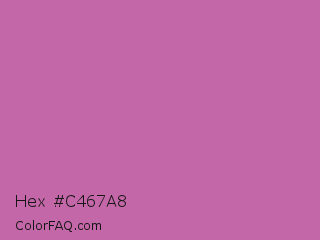 Hex #c467a8 Color Image