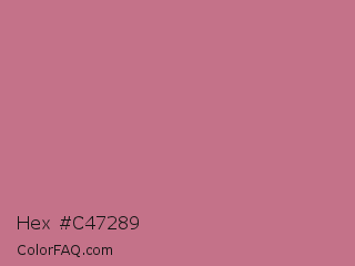 Hex #c47289 Color Image