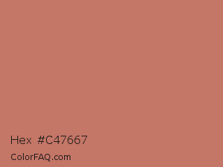 Hex #c47667 Color Image