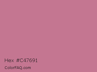 Hex #c47691 Color Image