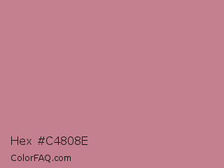 Hex #c4808e Color Image
