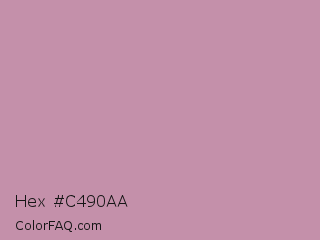 Hex #c490aa Color Image