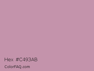 Hex #c493ab Color Image