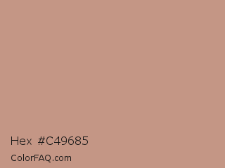 Hex #c49685 Color Image