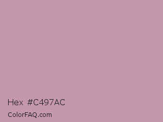 Hex #c497ac Color Image
