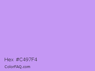 Hex #c497f4 Color Image