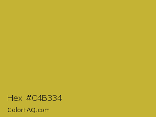 Hex #c4b334 Color Image