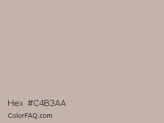 Hex #c4b3aa Color Image