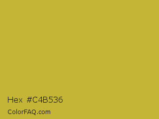 Hex #c4b536 Color Image