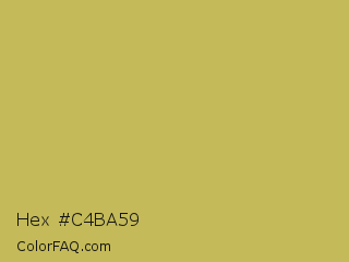 Hex #c4ba59 Color Image