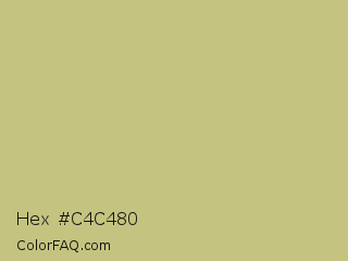 Hex #c4c480 Color Image