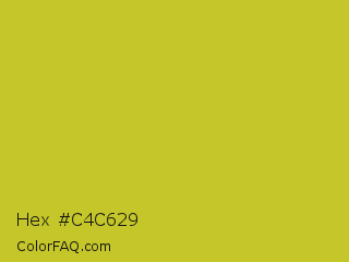 Hex #c4c629 Color Image