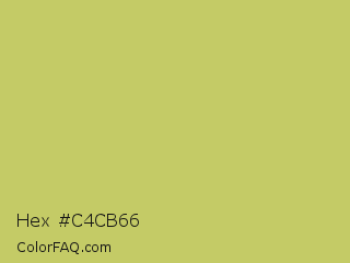 Hex #c4cb66 Color Image