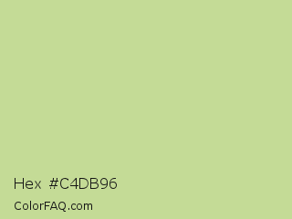 Hex #c4db96 Color Image