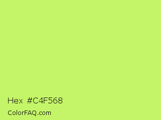 Hex #c4f568 Color Image