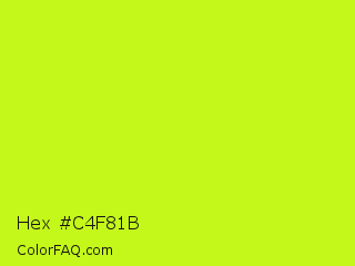 Hex #c4f81b Color Image