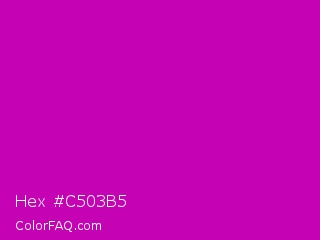 Hex #c503b5 Color Image