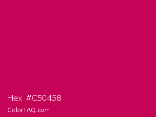 Hex #c50458 Color Image
