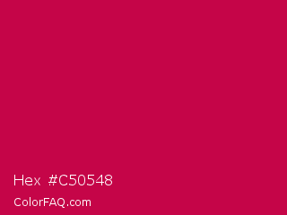 Hex #c50548 Color Image