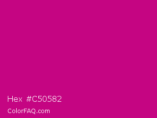 Hex #c50582 Color Image