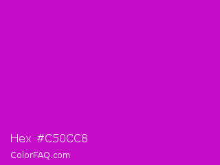 Hex #c50cc8 Color Image