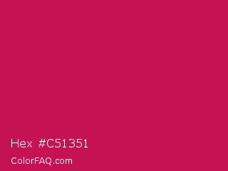 Hex #c51351 Color Image