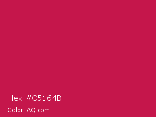 Hex #c5164b Color Image