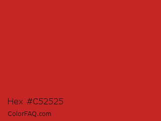 Hex #c52525 Color Image