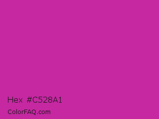 Hex #c528a1 Color Image