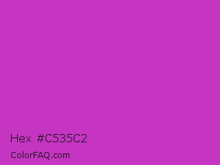 Hex #c535c2 Color Image