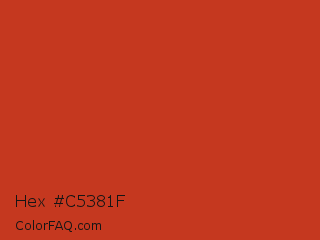 Hex #c5381f Color Image