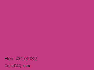 Hex #c53982 Color Image