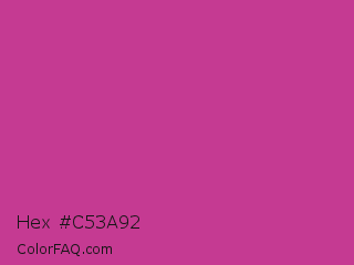 Hex #c53a92 Color Image
