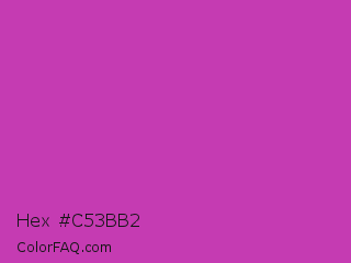 Hex #c53bb2 Color Image