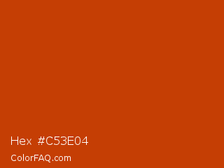 Hex #c53e04 Color Image