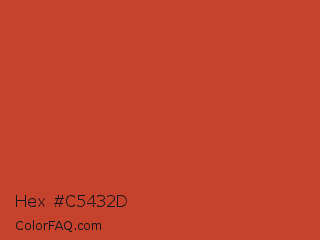 Hex #c5432d Color Image