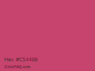 Hex #c5446b Color Image