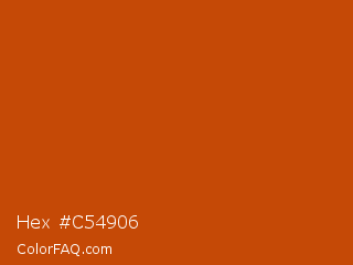 Hex #c54906 Color Image