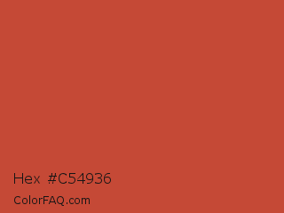 Hex #c54936 Color Image