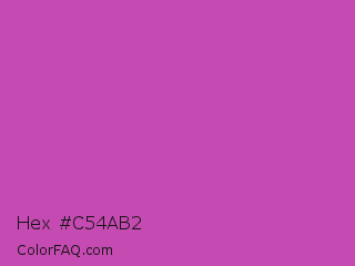 Hex #c54ab2 Color Image
